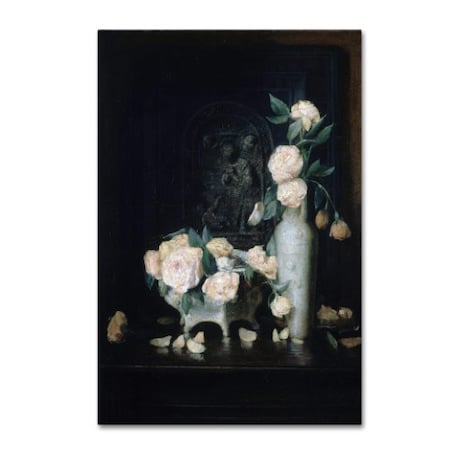 John Ferguson Weir 'Vase Of Roses' Canvas Art,22x32